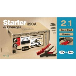 GYS NEOSTART 320 025301 Batterieladegerät + Starthilfegerät 12-24V 230V -Heimwerkzeug Geschäft 025301 pack front