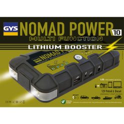 GYS NOMAD POWER 10 026384 Lithium Booster 12V Notfallbatterie Jetzt 025875 -Heimwerkzeug Geschäft 026384 pack front