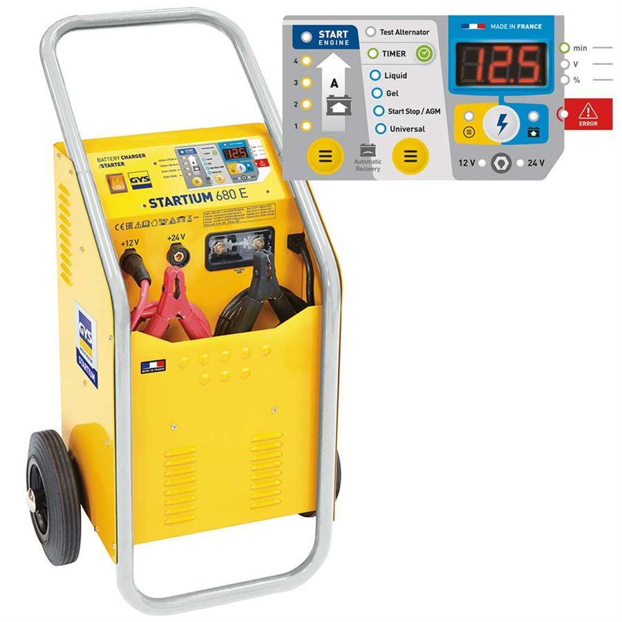 GYS STARTIUM 680E 026490 Automatisches 12-24V Batterieladegerät Startgerät 230V 3 GYS STARTIUM 680E 026490 Automatisches 12-24V Batterieladegerät Startgerät 230V