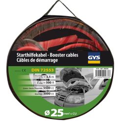 GYS 056336 Starthilfekabel 25mm² 3,5m Überbrückungskabel PKW 500A -Heimwerkzeug Geschäft 056336 secondary 1