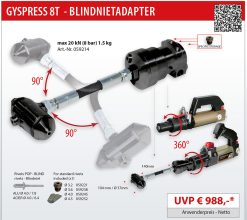 GYS Blindnietadapter 059214 Für GYSPRESS 8T Und GYSPRESS 8T Push Pull
