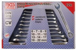 BGS Maul-Ringschlüssel-Satz | SW 6 - 22 Mm | 12-tlg. – 1194 -Heimwerkzeug Geschäft 1194533bec45454da