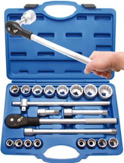 BGS Steckschlüssel-Satz Zwölfkant | Antrieb 20 Mm (3/4") | 21-tlg. – 1223 -Heimwerkzeug Geschäft 1223533bb292b6ed7