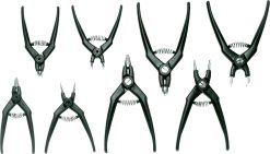 HAZET Sicherungsring-Zangen Satz 8-teilig 1845/8