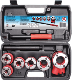 BGS DIY Schneidkluppen-Satz | 1/4" - 1 1/4" | 8-tlg. – 1891