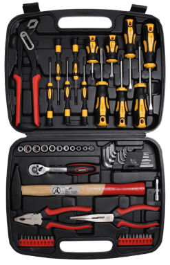 BGS DIY Werkzeugkoffer | 58-tlg. – 2037