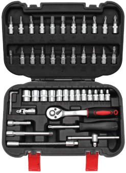 BGS DIY Steckschlüssel-Satz | Antrieb 6,3 Mm (1/4") | 46-tlg. – 2142