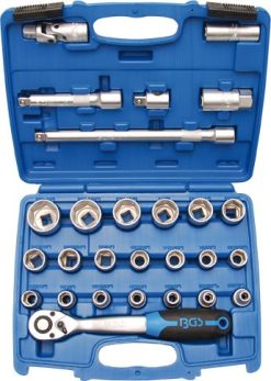 BGS Steckschlüssel-Satz | Antrieb 12,5 Mm (1/2") | Zollgrößen | 27-tlg. – 2216 -Heimwerkzeug Geschäft 2216533beade3687c