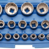 BGS Steckschlüssel-Einsatz-Satz Zwölfkant | 12,5 Mm (1/2") | SW 8 - 36 Mm | 21-tlg. – 2267 -Heimwerkzeug Geschäft 2267