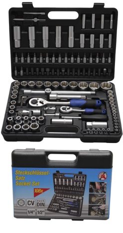 BGS DIY Steckschlüssel-Satz | Antrieb 6,3 Mm (1/4") / 12,5 Mm (1/2") | 108-tlg. – 2287 -Heimwerkzeug Geschäft 2287533bd9b3cea41