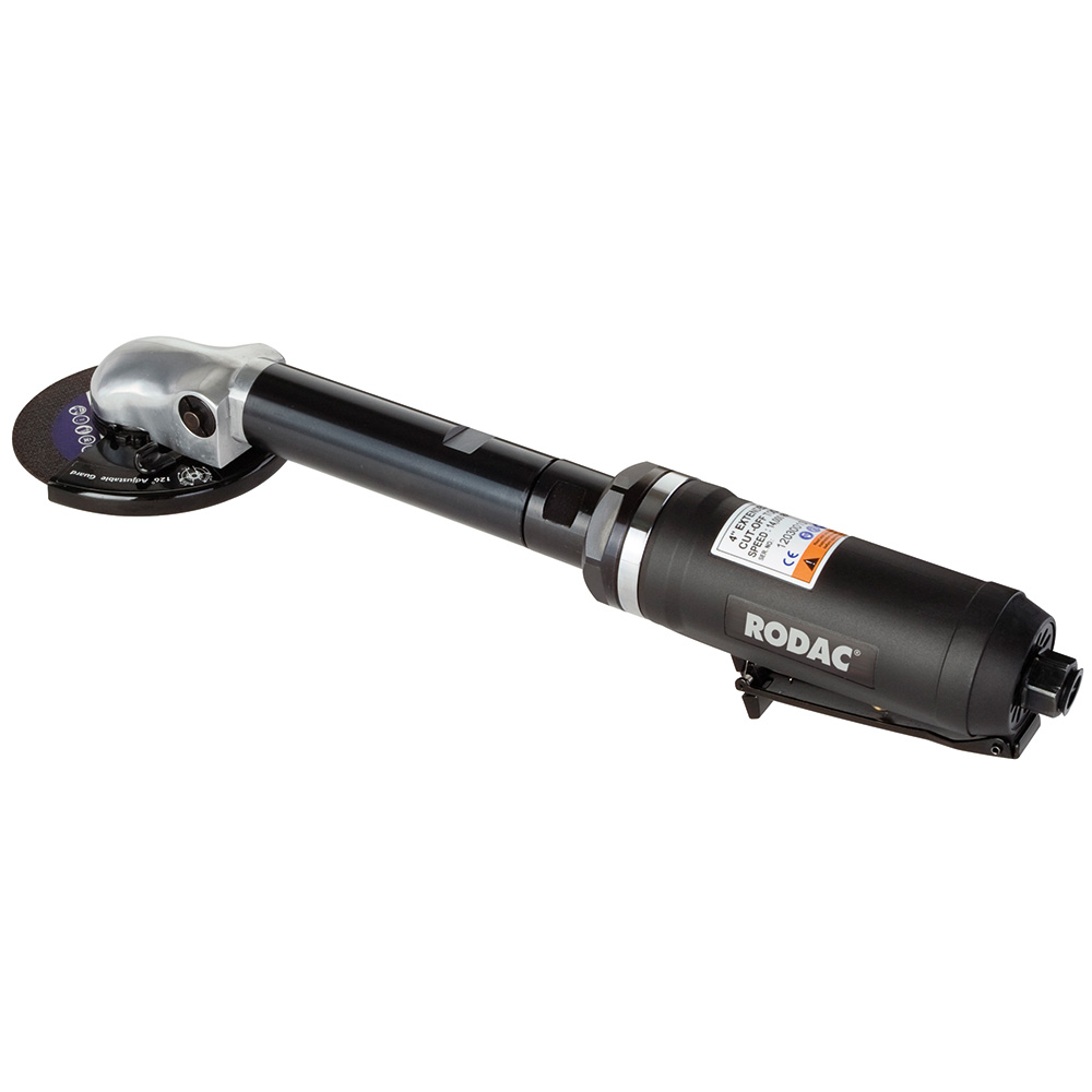 RODAC Druckluft Langhals Winkelschleifer RC261 RC 261 377mm Länge Für 100mm Trennscheiben 4 RODAC Druckluft Langhals Winkelschleifer RC261 RC 261 377mm Länge Für 100mm Trennscheiben – Bild 2