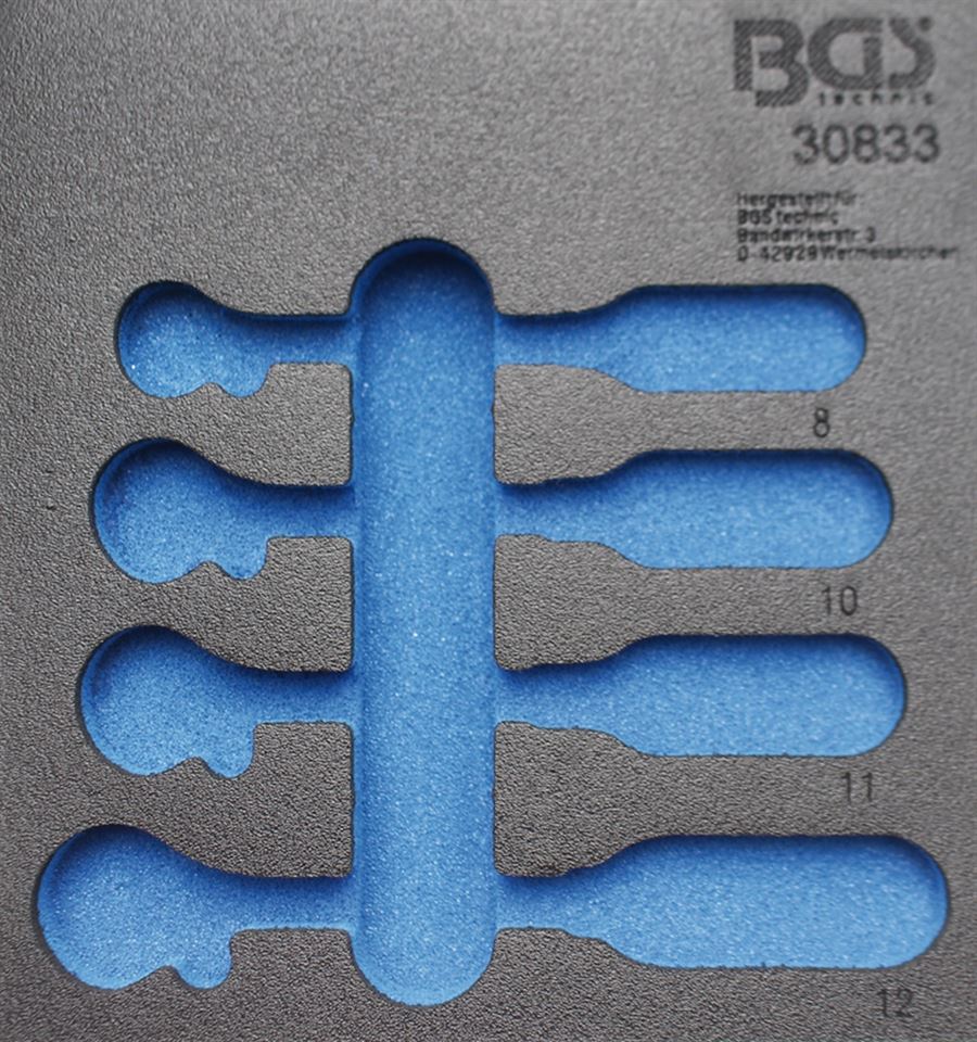 BGS Werkstattwageneinlage 1/6: Ratschenschlüssel | 4-tlg. – 30833 4 BGS Werkstattwageneinlage 1/6: Ratschenschlüssel | 4-tlg. – 30833 – Bild 2