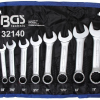 BGS Maul-Ringschlüssel-Satz | Extra Kurz | Zollgrößen | SW 3/8" - 7/8" | 8-tlg. – 32140 -Heimwerkzeug Geschäft 32140