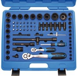BGS Kraft-Steckschlüssel-Satz Sechskant | 6,3 Mm (1/4") + 12,5 Mm (1/2") | 69-tlg. – 5255 -Heimwerkzeug Geschäft 5255533bd98c0ba9f
