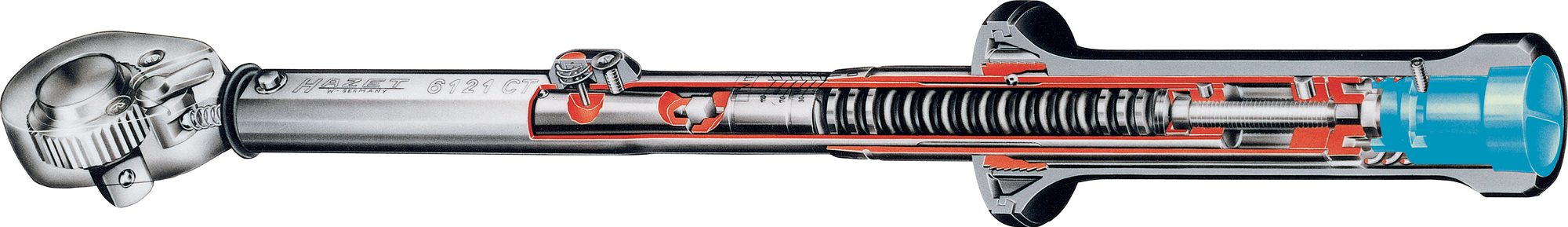 HAZET Drehmomentschlüssel 5-60 Nm 2% Vierkant Massiv 10mm 3/8 Zoll 6110-1CT 5 HAZET Drehmomentschlüssel 5-60 Nm 2% Vierkant Massiv 10mm 3/8 Zoll 6110-1CT – Bild 3