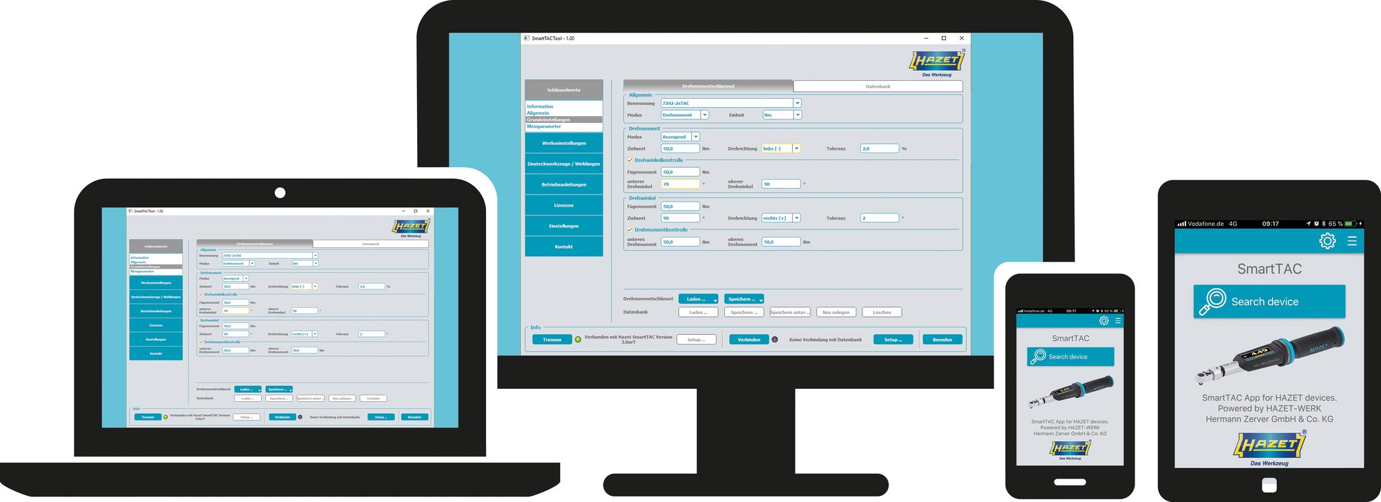 HAZET Elektronischer Drehmomentschlüssel SmartTAC SYS7000 sTAC 1-1000 Nm 1/2 Zoll 7294-2STAC 18 HAZET Elektronischer Drehmomentschlüssel SmartTAC SYS7000 sTAC 1-1000 Nm 1/2 Zoll 7294-2STAC – Bild 16