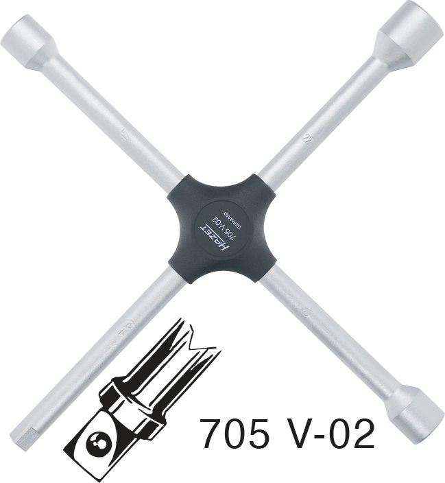 HAZET Kreuzschlüssel Außen-Sechskant 17 x 19 x 22 x Außenvierkant Antrieb 12,5 = 1/2 Zoll 705V-02 4 HAZET Kreuzschlüssel Außen-Sechskant 17 x 19 x 22 x Außenvierkant Antrieb 12,5 = 1/2 Zoll 705V-02 – Bild 2