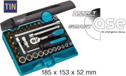 HAZET Steckschlüssel Satz 33tlg 6,3mm 1/4 Zoll Sechskant TORX Kreuzschlitz PH 854T -Heimwerkzeug Geschäft 854t 23collage