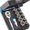 HAZET Steckschlüssel Satz 13-teilig 6,3mm 1/4 Zoll Tractionsprofil 13-teilig 863MC/13 -Heimwerkzeug Geschäft 863mc 13