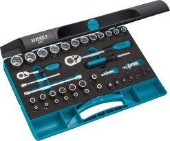 HAZET Steckschlüsselsatz 1/4 Zoll + 3/8 Zoll 46-teilig 882