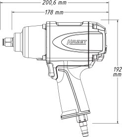 HAZET Schlagschrauber 850 Nm 12,5mm 1/2 Zoll Hochleistungs-Stift-Schlagwerk 9012SPC -Heimwerkzeug Geschäft 9012spc 23skizze