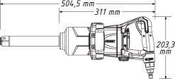 HAZET Schlagschrauber 2712 Nm 25mm 1 Zoll Hochleistungs-Doppelhammer-Schlagwerk 9014MG-2 13 HAZET Schlagschrauber 2712 Nm 25mm 1 Zoll Hochleistungs-Doppelhammer-Schlagwerk 9014MG-2 -Heimwerkzeug Geschäft 9014mg 2 23skizze