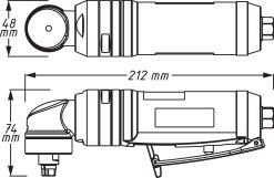 HAZET Stabschleifer Abgewinkelt 9032P-5 -Heimwerkzeug Geschäft 9032p 5 23skizze