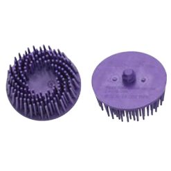 HAZET 2x ROLOC Borstenschleifteller Borstenscheiben 50mm Lila Korn 36