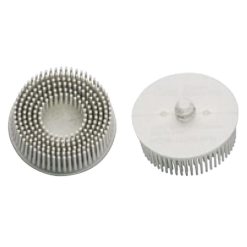 HAZET 2x ROLOC Borstenschleifteller Borstenscheiben 50mm Weiß Korn 120