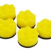 HAZET 5x 50mm Polierschwamm Gewaffelt Mittelhart Gelb 9033M-9-011 -Heimwerkzeug Geschäft 9033M 9 011