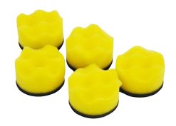 HAZET 5x 50mm Polierschwamm Gewaffelt Mittelhart Gelb 9033M-9-011