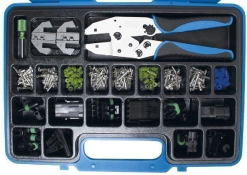 BGS Crimpzangen-Satz Mit Wasserdichten Steckverbindern | 220-tlg. – 9097 -Heimwerkzeug Geschäft 9097