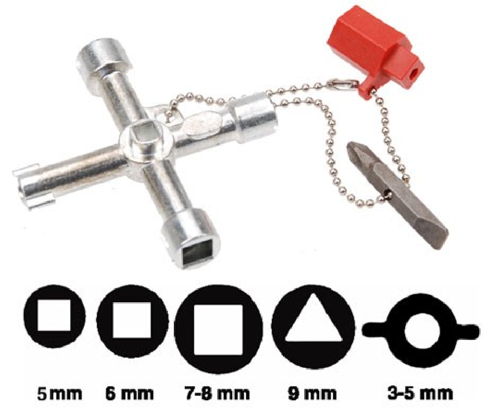 BGS Universal-Schaltschrank-Schlüssel – 9415 3 BGS Universal-Schaltschrank-Schlüssel – 9415