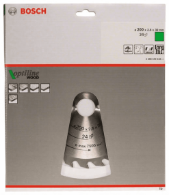 Bosch Kreissägeblatt Optiline Wood Für Handkreissägen 200 X 30 X 2,8 Mm 24 2608640618