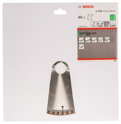 Bosch Kreissägeblatt Optiline Wood Für Kapp Und Gehrungssägen 250 X 30 X 3,2 Mm 60 2608640644