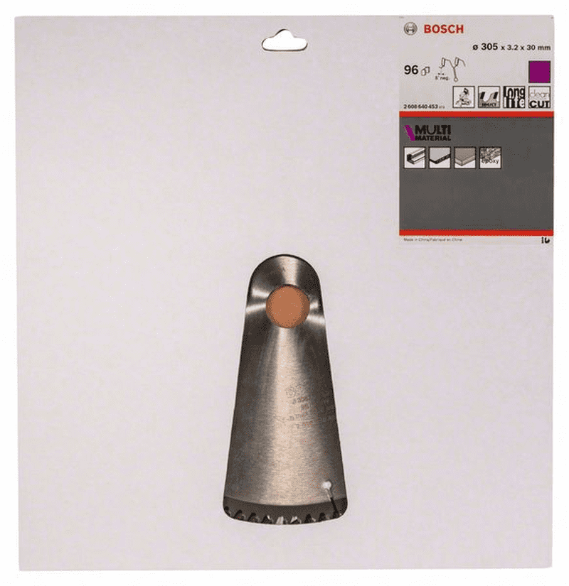 Bosch Kreissägeblatt Multi Material 305 X 30 X 3,2 Mm 96 2608640453
