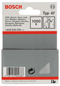 Bosch Tackernagel Typ 47 1,8 X 1,27 X 23 Mm 1000er-Pack 1609200378