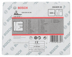 Bosch D-Kopf Streifennagel SN34DK 65 2,8 Mm 65 Mm Blank Glatt 2608200001