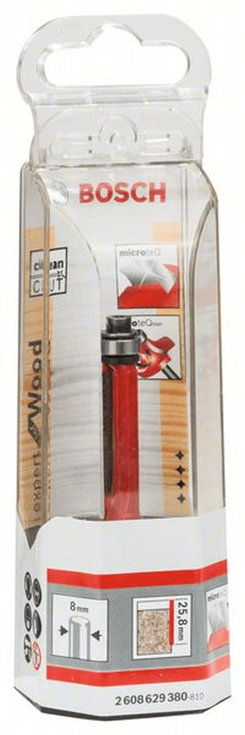 Bosch Bündigfräser 8 Mm D1 9,5 Mm L 25,8 Mm G 71,5 Mm 2608629380 3 Bosch Bündigfräser 8 Mm D1 9,5 Mm L 25,8 Mm G 71,5 Mm 2608629380