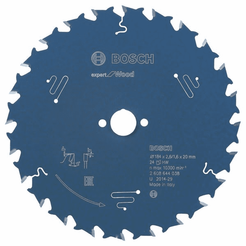 Bosch Kreissägeblatt Expert For Wood 184 X 20 X 2,6 Mm 24 2608644038 4 Bosch Kreissägeblatt Expert For Wood 184 X 20 X 2,6 Mm 24 2608644038 – Bild 2