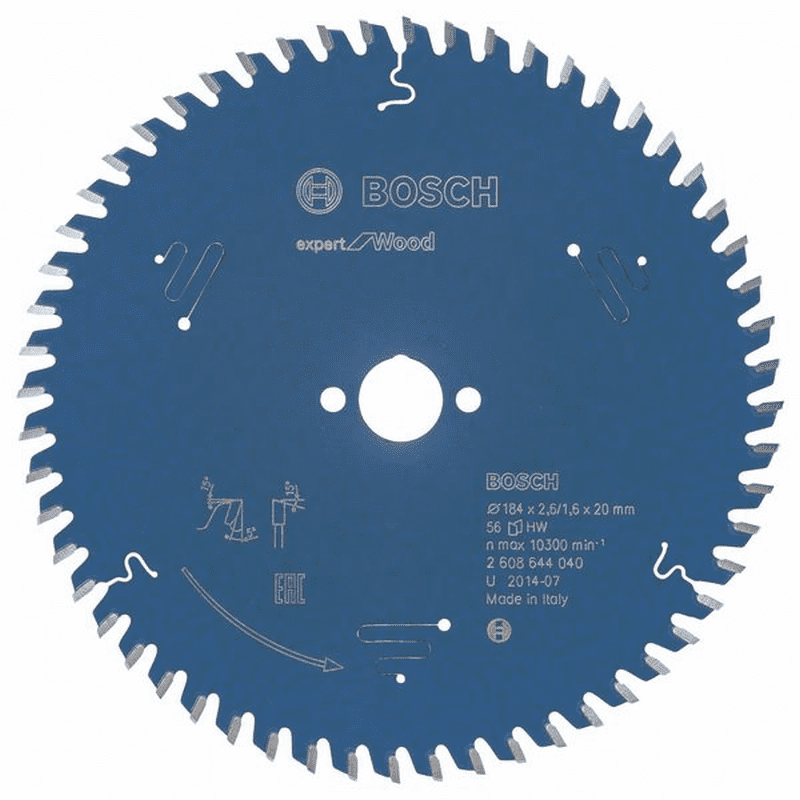 Bosch Kreissägeblatt Expert For Wood 184 X 20 X 2,6 Mm 56 2608644040 4 Bosch Kreissägeblatt Expert For Wood 184 X 20 X 2,6 Mm 56 2608644040 – Bild 2