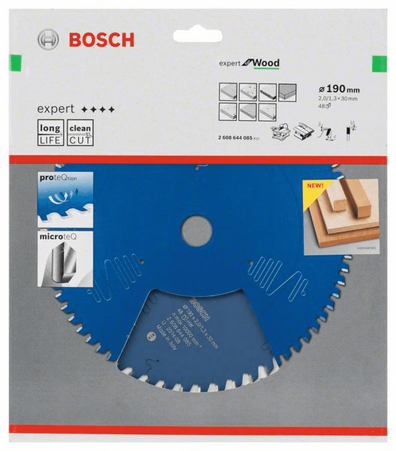 Bosch Kreissägeblatt Expert For Wood 190 X 30 X 2,0 Mm 48 2608644085