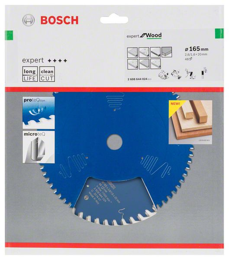 Bosch Kreissägeblatt Expert For Wood 165 X 20 X 2,6 Mm 48 2608644024 4 Bosch Kreissägeblatt Expert For Wood 165 X 20 X 2,6 Mm 48 2608644024 – Bild 2