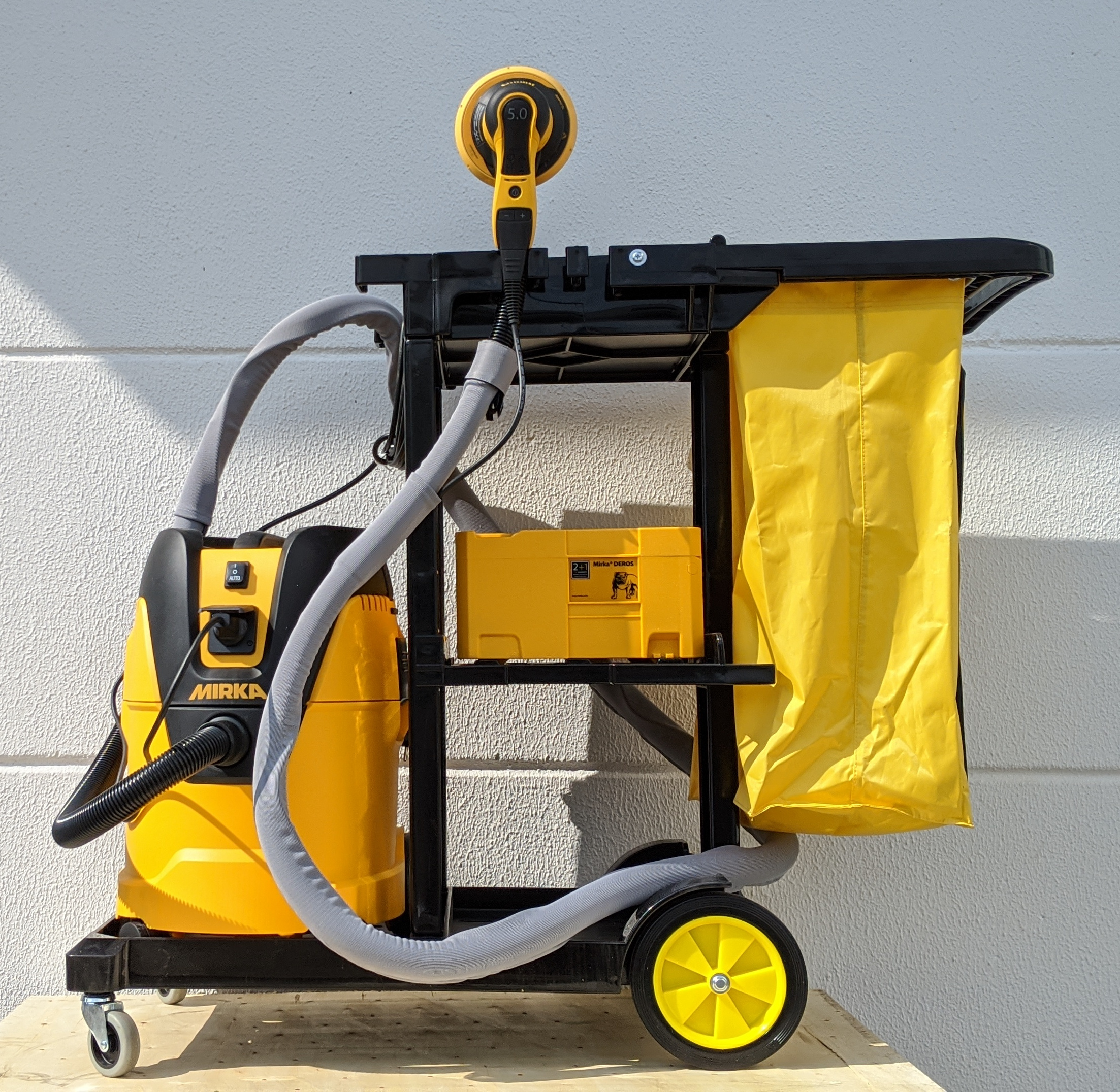 MIRKA DEROS 125 150mm 5mm Systainer Mit Sauger 1025 L PC Und Arbeitswagen 3 MIRKA DEROS 125 150mm 5mm Systainer Mit Sauger 1025 L PC Und Arbeitswagen