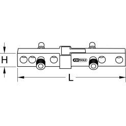 KS Tools Normabstandswasserwaage / Montage-Anschluss-Lehre, 300mm - 204.2000 -Heimwerkzeug Geschäft TECHZEI 204 2000 SALL AQU V1