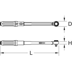 KS Tools 1/2" ERGOTORQUE®precision Quick-Lock Drehmomentschlüssel, 20-100Nm - 516.6042 -Heimwerkzeug Geschäft TECHZEI 516 14XX 12 95 SALL AQU V1622789f017ade