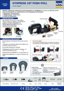 GYS Paket Gyspress 10T Push-Pull Stanznietgerät 063853 5 GYS Paket Gyspress 10T Push-Pull Stanznietgerät 063853 -Heimwerkzeug Geschäft TM 0638530p08Jc97q0XRo 1