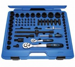 BGS Kraft-Steckschlüssel-Satz Sechskant | 6,3 Mm (1/4") + 12,5 Mm (1/2") | 69-tlg. – 5255 -Heimwerkzeug Geschäft bgs 24x205255 1