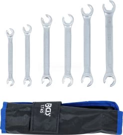 BGS Offener Doppel-Ringschlüssel-Satz | SW 8 X 9 - 18 X 19 Mm | 6-tlg. – 1745 10 BGS Offener Doppel-Ringschlüssel-Satz | SW 8 X 9 - 18 X 19 Mm | 6-tlg. – 1745 -Heimwerkzeug Geschäft bgs 1745 002