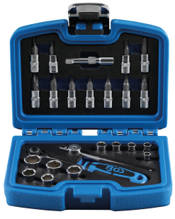 BGS Steckschlüssel-Satz | Antrieb 6,3 Mm (1/4") | 24-tlg. – 2140